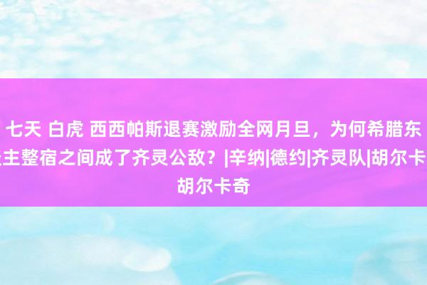 七天 白虎 西西帕斯退赛激励全网月旦，为何希腊东谈主整宿之间成了齐灵公敌？|辛纳|德约|齐灵队|胡尔卡奇
