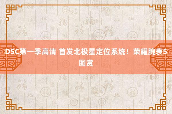 DSC第一季高清 首发北极星定位系统！荣耀腕表5图赏