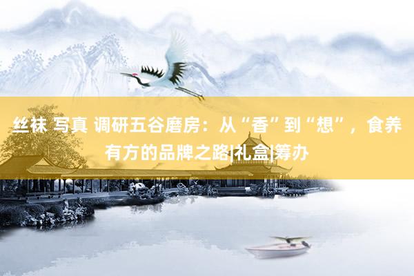 丝袜 写真 调研五谷磨房：从“香”到“想”，食养有方的品牌之路|礼盒|筹办