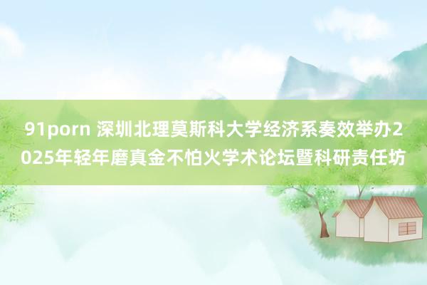 91porn 深圳北理莫斯科大学经济系奏效举办2025年轻年磨真金不怕火学术论坛暨科研责任坊