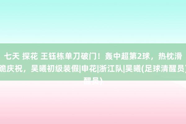 七天 探花 王钰栋单刀破门！轰中超第2球，热枕滑跪庆祝，吴曦初级装假|申花|浙江队|吴曦(足球清醒员)
