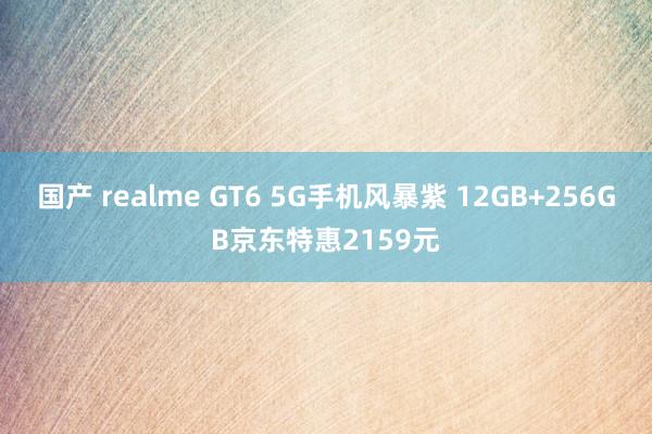 国产 realme GT6 5G手机风暴紫 12GB+256GB京东特惠2159元
